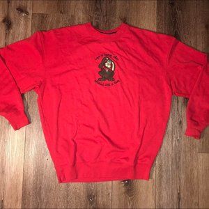 1990s Top Stitch by Morning Sun Dog stitched crew neck